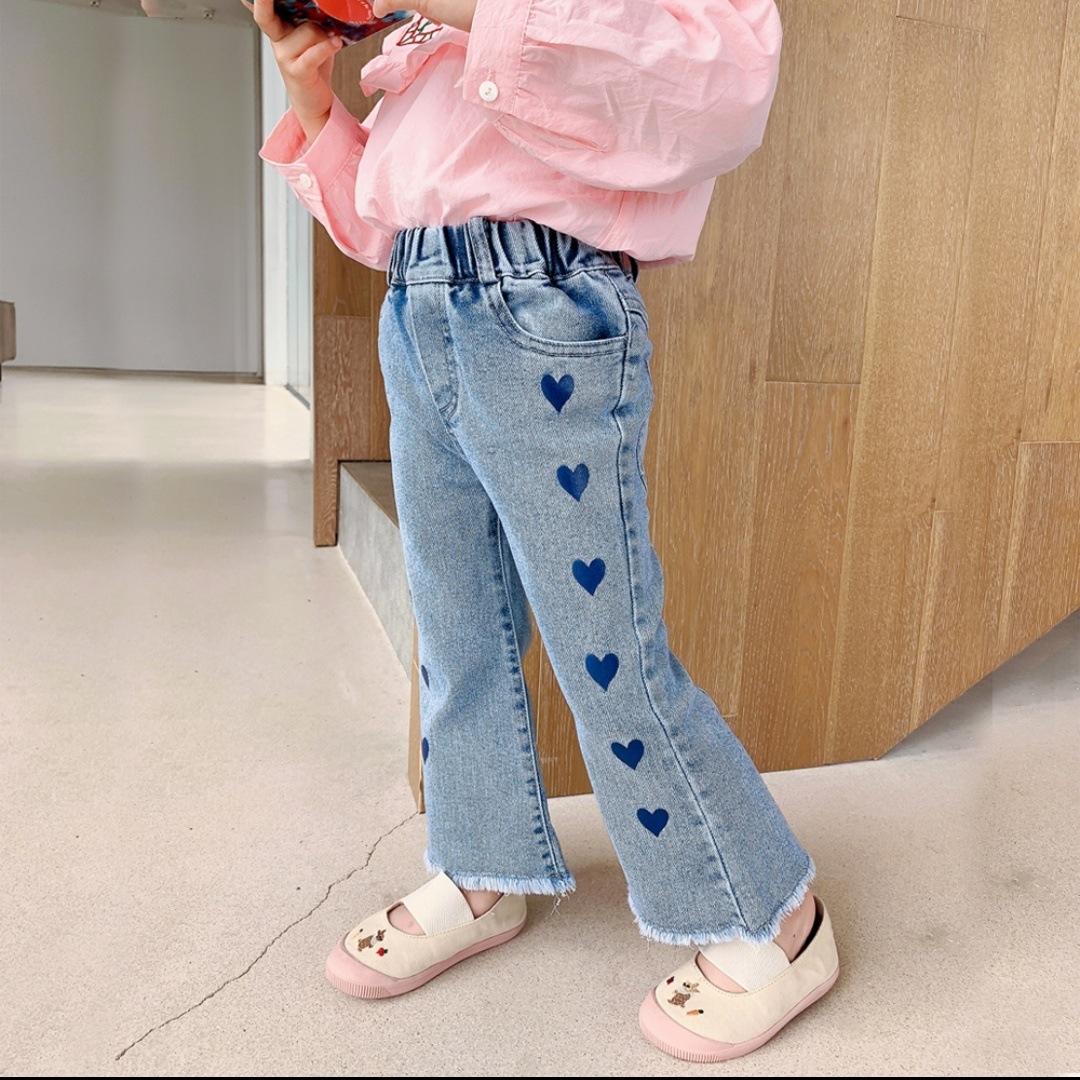 Jeans Ajustados para Niñas, Primavera-Otoño 2026, Nueva Colección de Primavera, Pantalones Rectos Cortos para Bebés