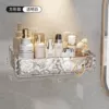 Transparent White [Rectangular] Free Deer Hook-[No punching wall hanging/Hollow for draining and moisture-proof]