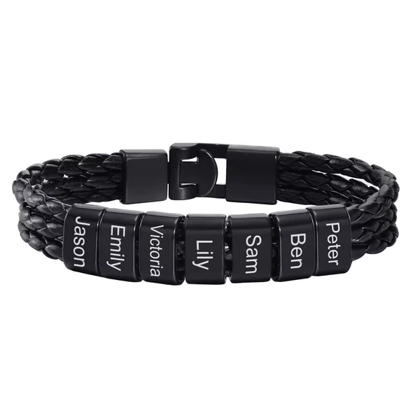 Three-layer black engraving model + 7-section black buckle