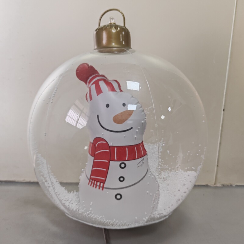 工場直販 PVC インフレータブルクリスマスボール中庭楽しい透明クリスマスツリー LED ライトおもちゃ装飾高透明ボール|undefined