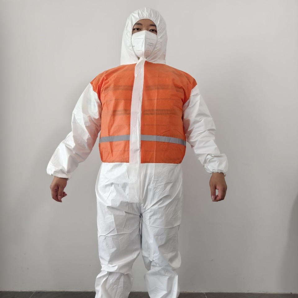 工厂价格一次性高亮反光条拼接防护服