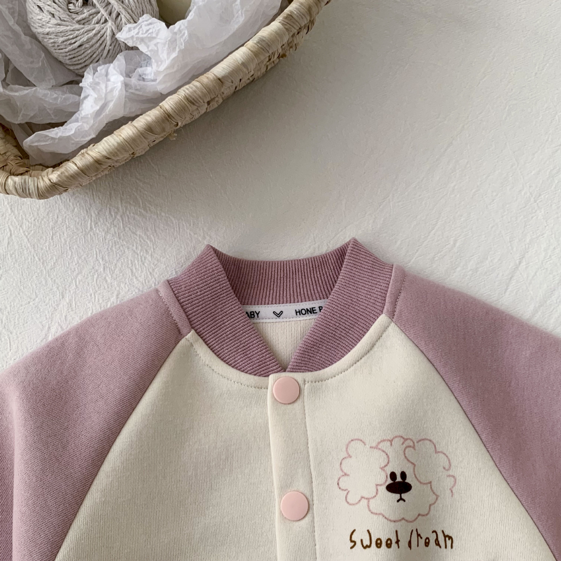 옷 여자 한국 캐주얼 니트 자켓 가을 옷  어린이 옷 봄과 가을 카디건 어린이 야구 옷