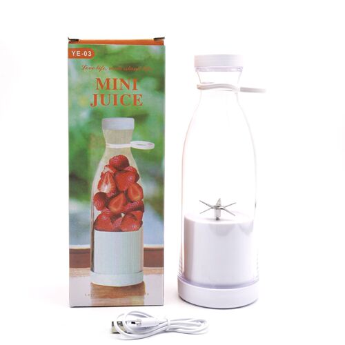Cross-border USB wine bottle juice cup outdoor 6-leaf blade bottle juicer portable student electric milk cup