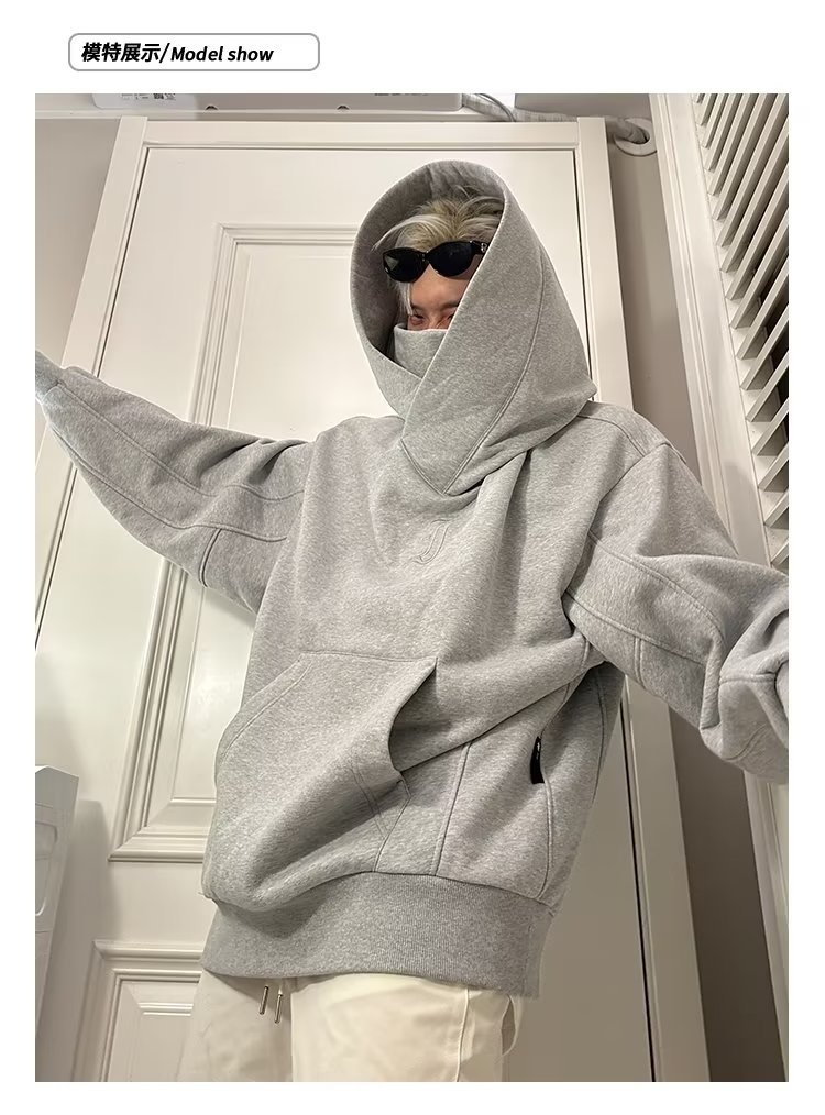 Men's Hoodie High Collar Casual Functional Jacket For Men_voghion.com