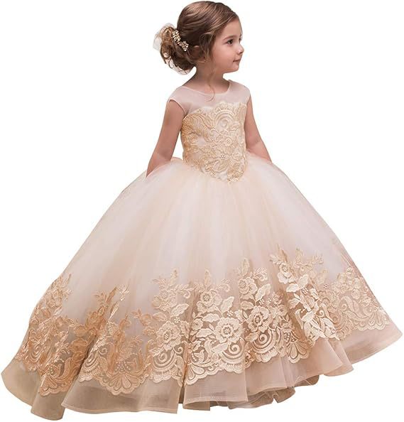 Novo vestido infantil de estilo princesa francês, sem mangas e com barra de renda sem volume, ideal para apresentações de palco._voghion.com
