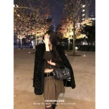 收藏a字压冬季145褶半身裙女包臀短裙气质人高级格纹羊毛显瘦感2