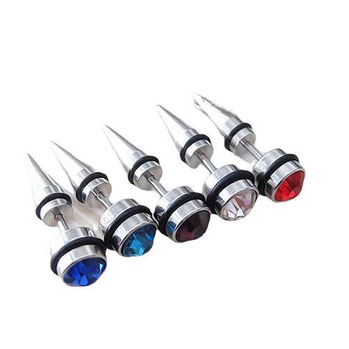 Studs Earrings Amazon Direct Supply Trendy Personality Engraved Earrings Unisex Punk Earrings Hot Selling Clips Earrings