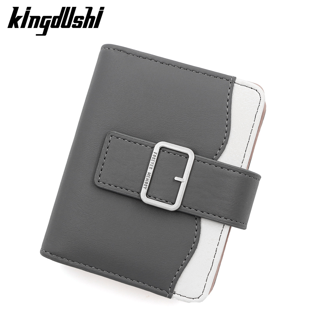 Nueva versión coreana de la billetera corta de mujeres, bolso de cambio simple de estudiantes, bolso de mano, bolso de tarjeta múltiple.