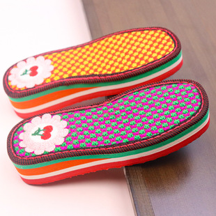 Woolen Sole Hand-Knitted Hook Sole Insole Woolen Cotton Shoe Slipper Sole High Heel Wedge Heel Flat Sole Single Sole