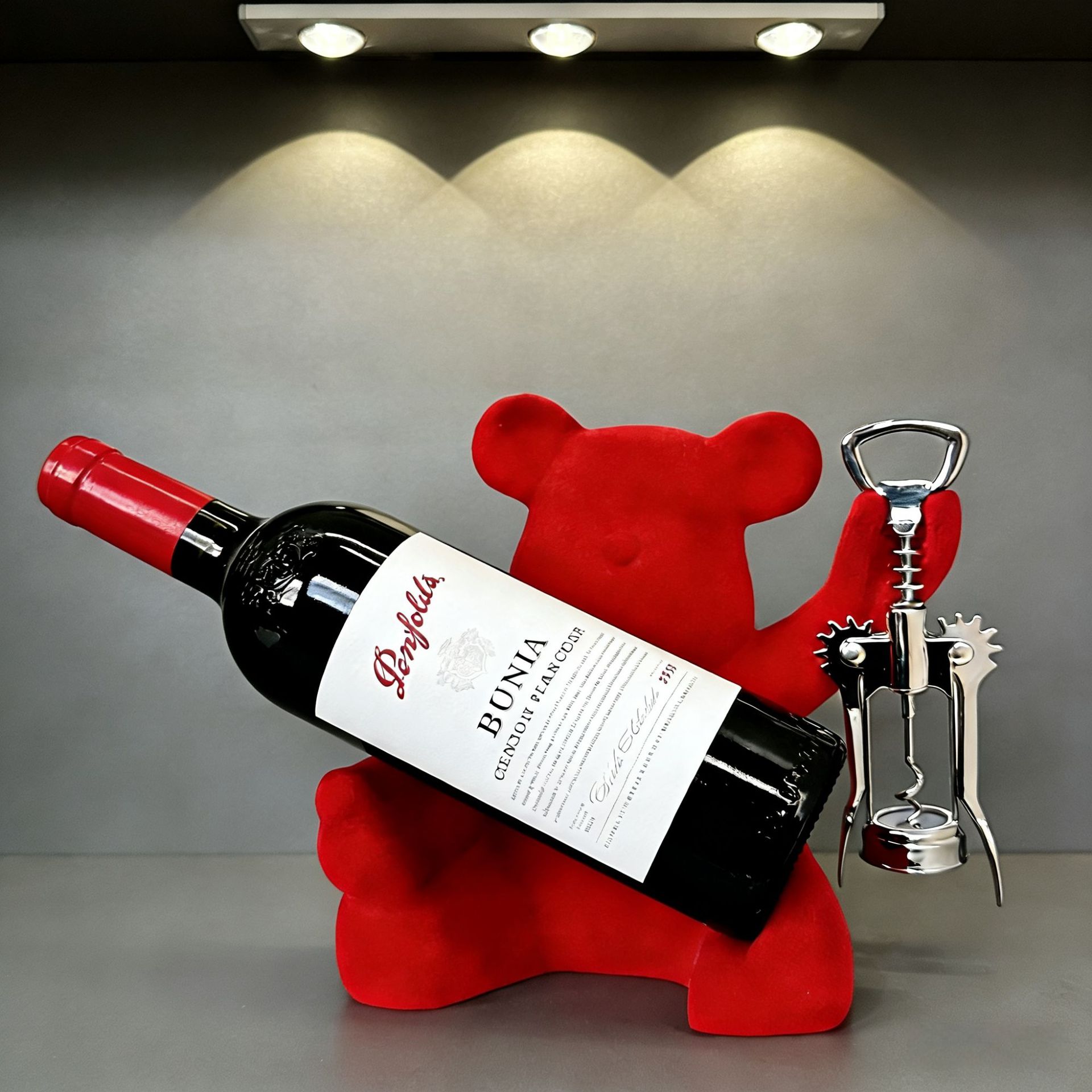 몰려드는 레드 와인 랙 [병따개 포함]