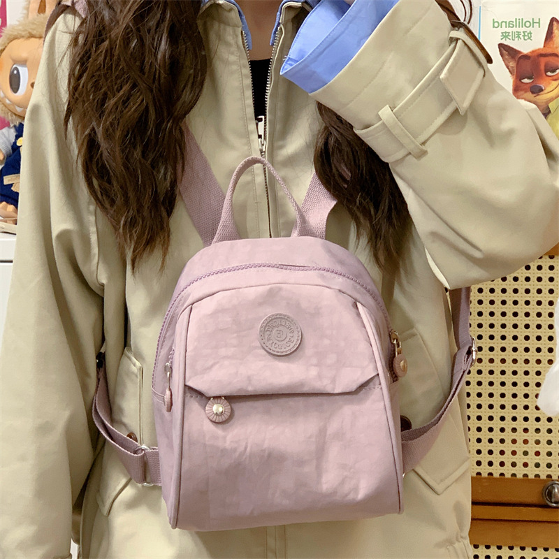 New Cute Mini Bag Oxford Cloth Backpack Shopping Travel Casual Backpack Girly Style Versatile and Lightweight
