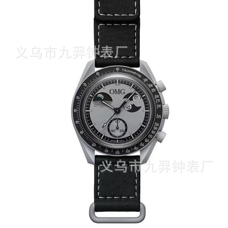 2024 foreign trade men's NIRICHA Oujia rubber case 6-pin super luminous quartz watch manufacturers wholesale a generation