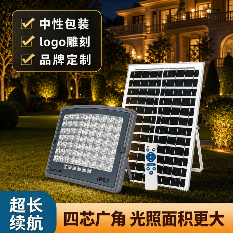 Cross-Border New Product Solar Outdoor Light, Aluminum Shell Curved Surface Lighting Lamp, High-Power Villa Rural Garden Light Cross-Border New Product Solar Outdoor Light, Aluminum Shell Curved Surface Lighting Lamp, High-Power Villa Rural Garden Light