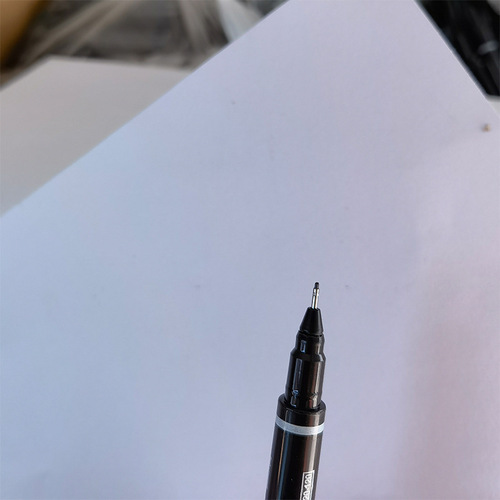 Small double-ended marker black hook line pen art special hook pen thick and thin two-ended water-based pen quick-drying