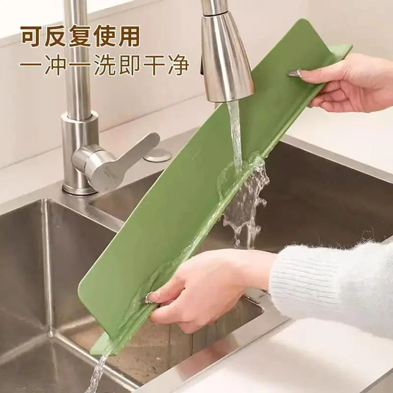 家庭用キッチンシンク防水板シリコン防水バー|undefined