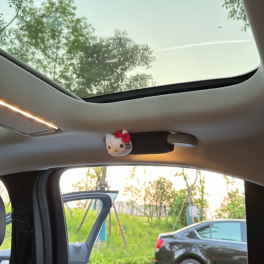 Guantes de dibujos animados encantadores guantes de freno de mano de automóvil universales guantes de manija de puerta interior cubierta creativa adornos de automóvil lindos