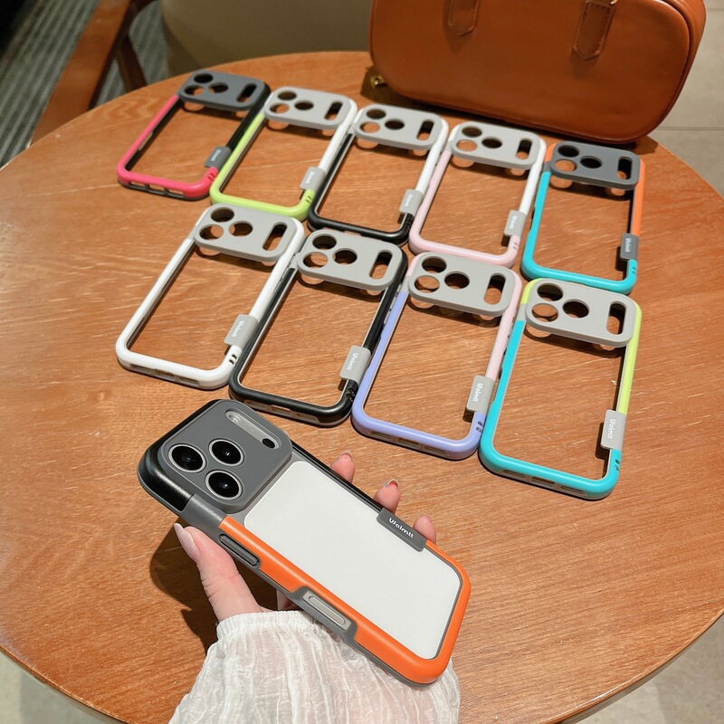 Colorful Backless Case Suitable for iPhone 17, Hollow Silicone Frame, Apple 16-Style Anti-Drop Soft Cover Colorful Backless Case Suitable for iPhone 17, Hollow Silicone Frame, Apple 16-Style Anti-Drop Soft Cover