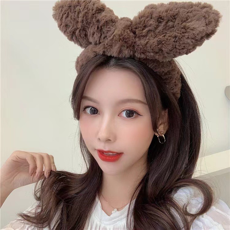 女の子の洗顔ヘッドバンド、かわいい漫画の猫のヘッドバンド、クマのイチゴの洗顔ヘアアクセサリー、メーカー在庫卸売|undefined