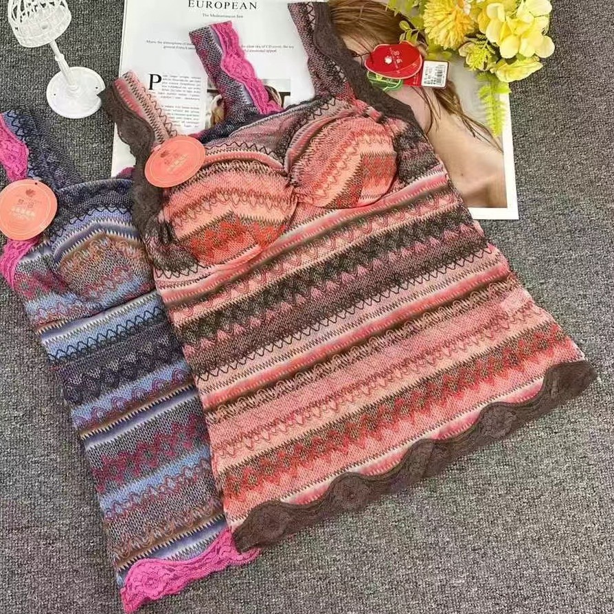 Nuevo encaje de alta calidad, chaleco de mujer sin anillo de acero, sujetador cómodo, ropa interior deportiva para dormir, mujer al por mayor.