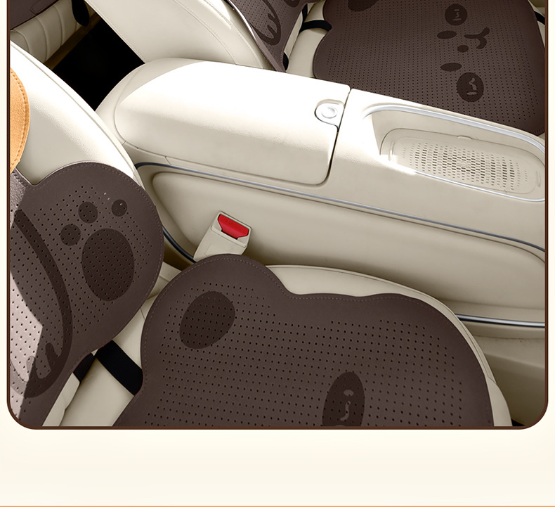 26-Year New Model Bear Fur Half-Cover Saddle Pad Car Seat Cushion Cover Seat Pad Universal for All Seasons Car