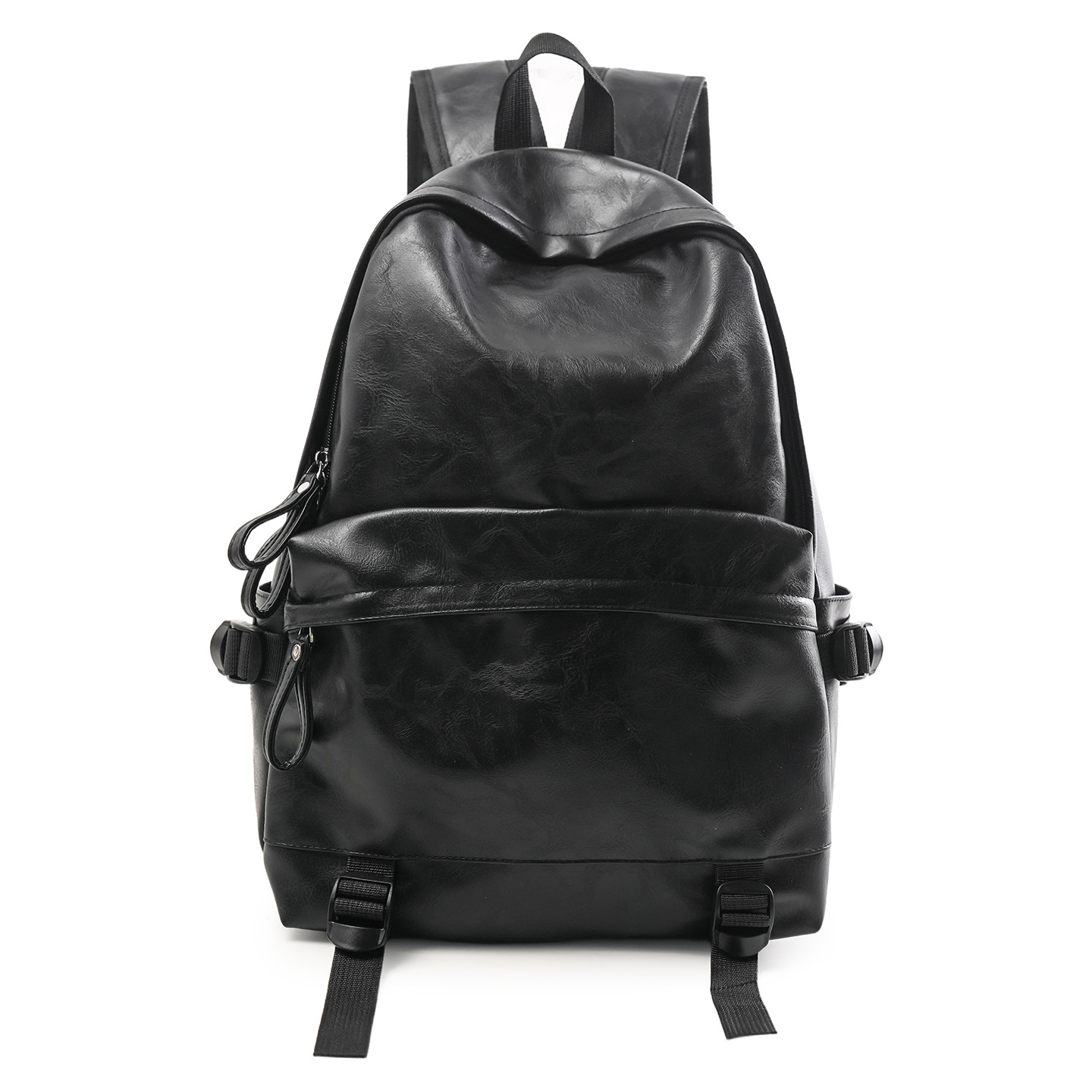 PU Soft Leather Campus Student School 2025 New Simple Large Capacity Laptop Bag Casual Travel Backpack_voghion.com