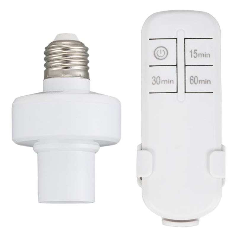 Inteligente de control Remoto E27 tornillo portalámparas de control remoto inalámbrico controlador de temporización hogar bombilla portalámparas interruptor