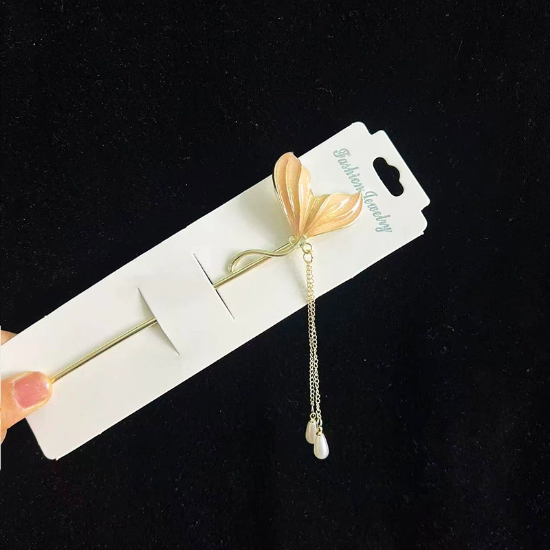 Hairpin Hanfu заколка для волос, орхидея цветочный декоративный аксессуар для волос, простая элегантная китайская стиль
