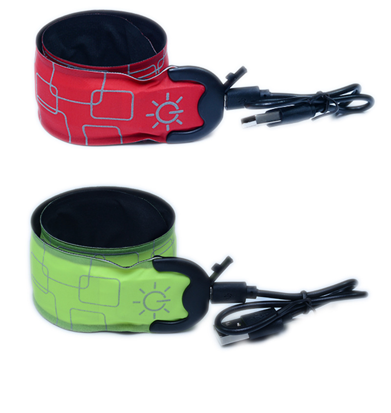 充电啪啪圈夜跑发光手臂带