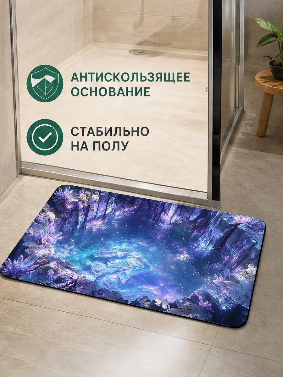 Cross-border hot new American-style bathroom mats, non-slip, absorbent, for use in the bathroom, entryway, and to wipe dirt off shoes – available in stock