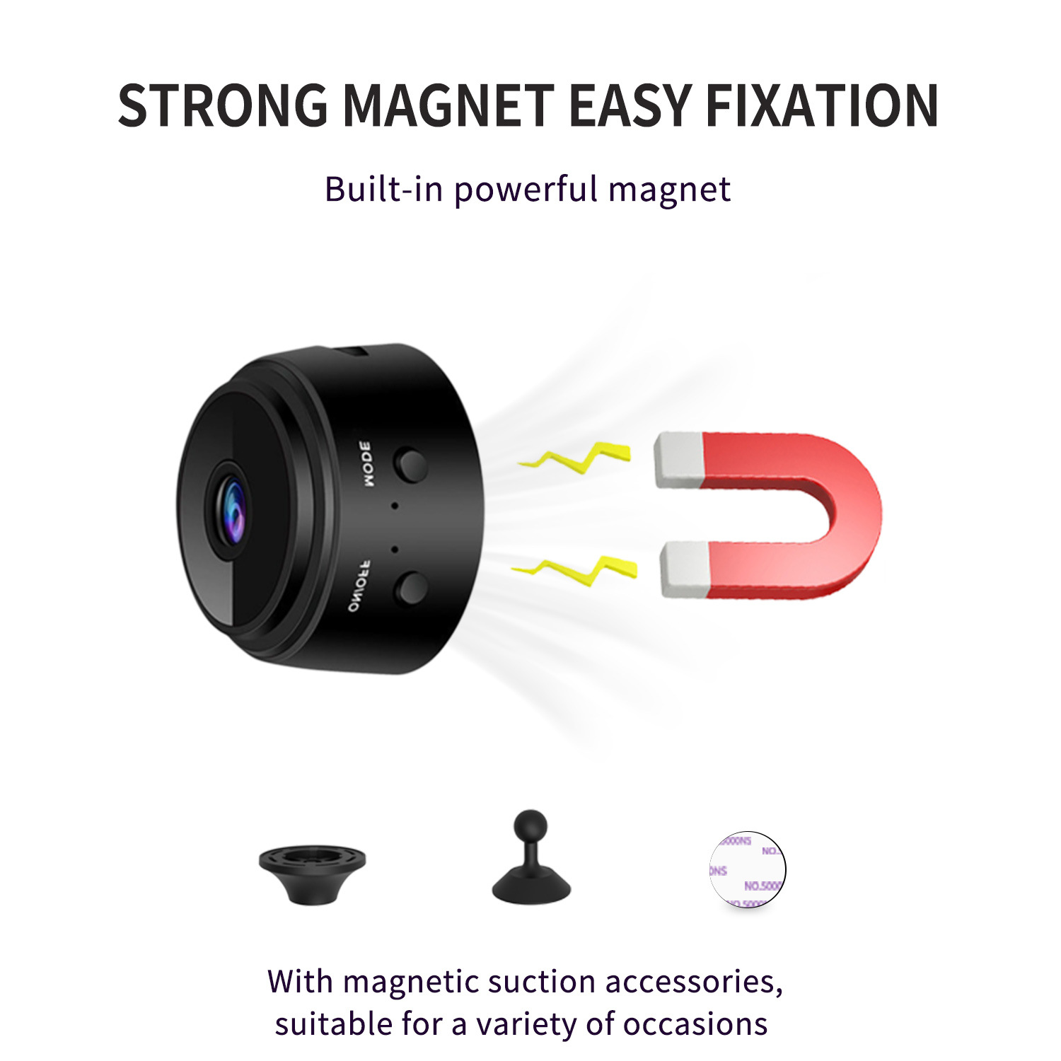 A9 WiFi Smart Security Camera – 720P HD Indoor Monitoring, Night Vision, Motion Detection, 2-Way Audio, V380 App Control_voghion.com