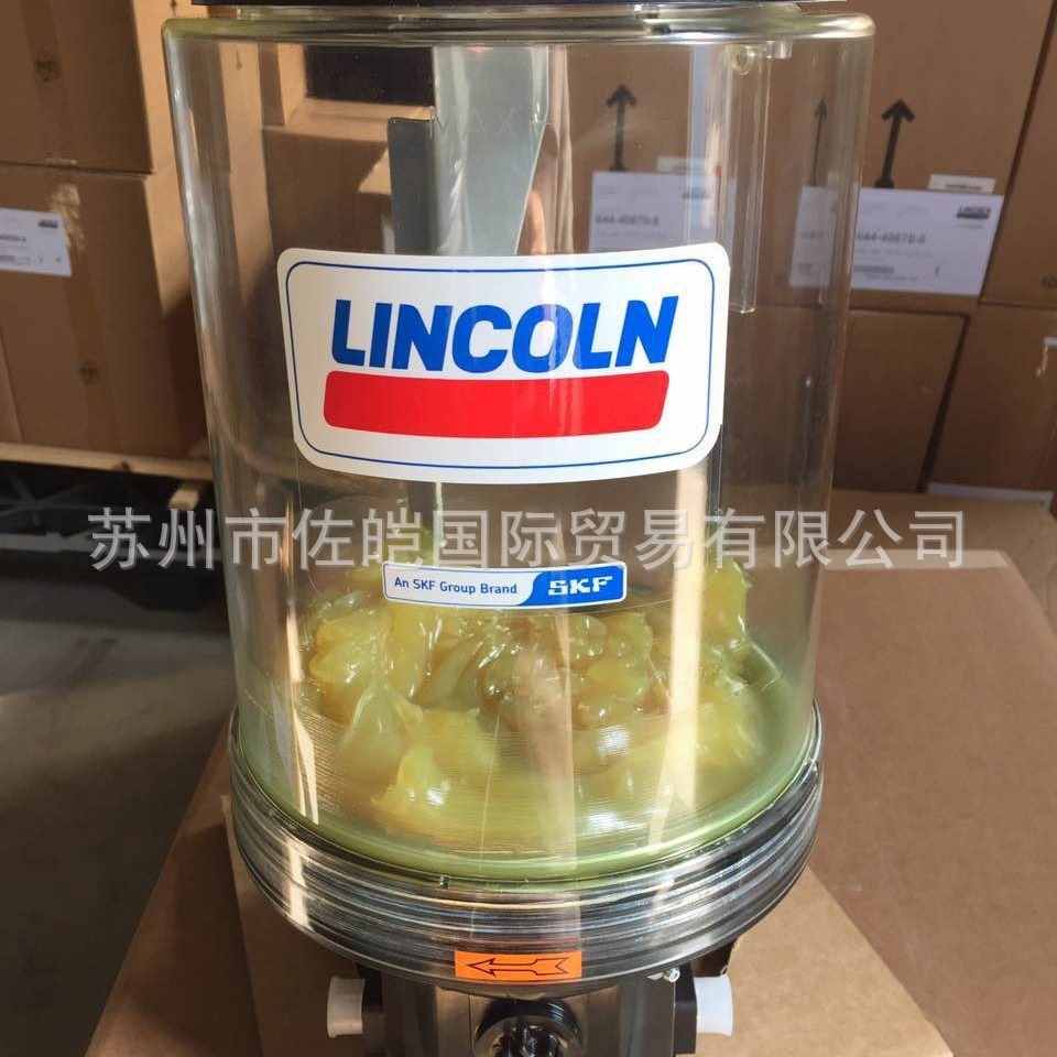 美国LINCOLN品牌P203原装润滑泵 644-40615-8型号8升电动注油泵