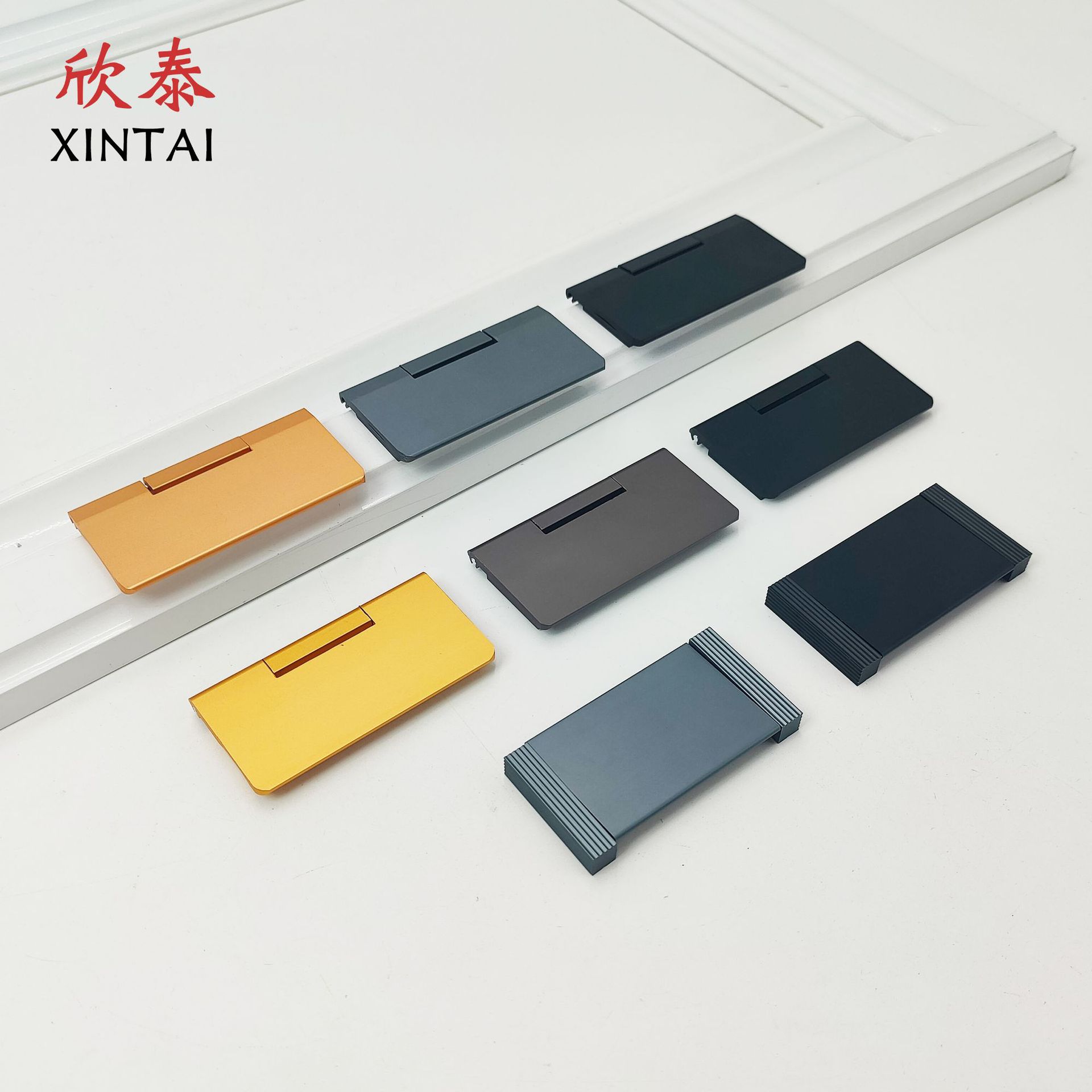 暗扣隱形拉手鋁合金床頭櫃衣櫃鞋櫃極簡平裝把手現代簡約家具拉手