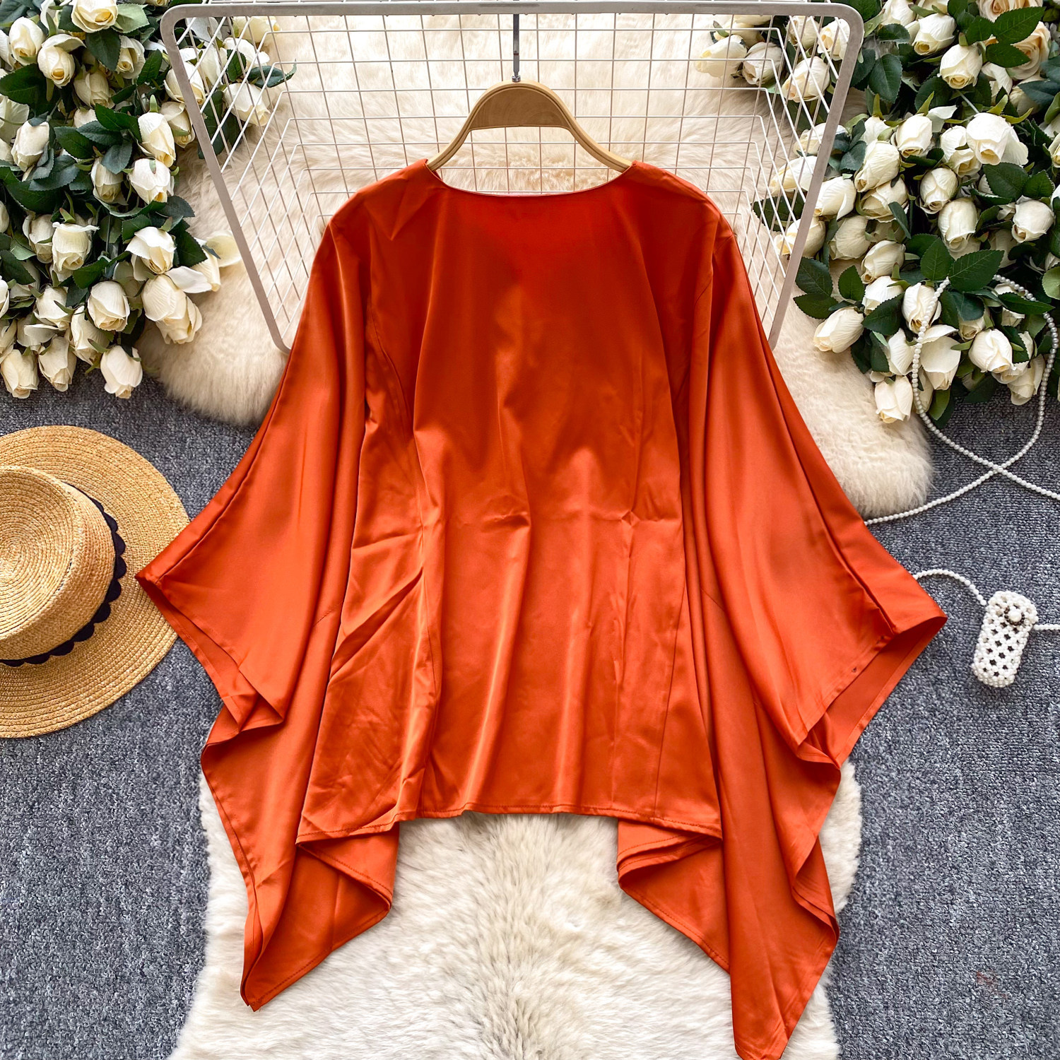 Damen Strickjacke Mit V-ausschnitt Weiter Schnitt Für Büro_voghion.com