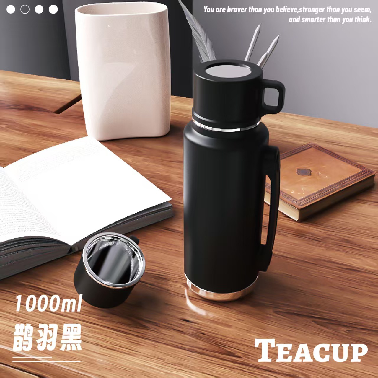 Nuevo 316 taza de agua de acero inoxidable taza de aislamiento de té de gran capacidad portátil para hombres y mujeres tazas de viaje al aire libre