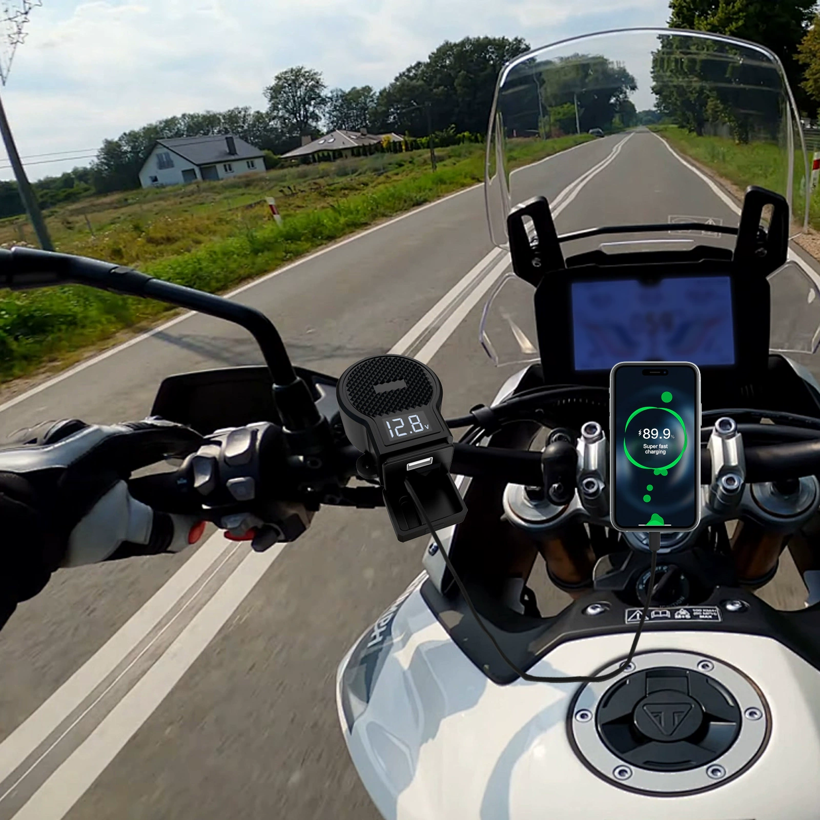 Эксклюзивная трансграничная поставка выдвижного модифицированного USB-зарядного устройства для быстрой зарядки мотоциклов для мобильных телефонов водителей электросамокатов.