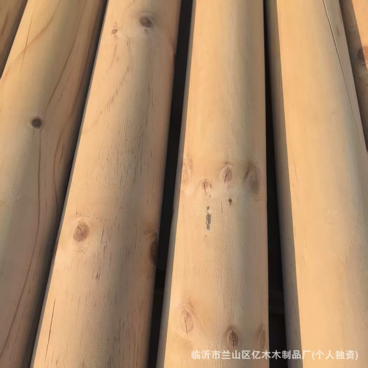 一手货源 批发圆木棒圆形细木棍工艺品装饰装修实木圆木条松木棍