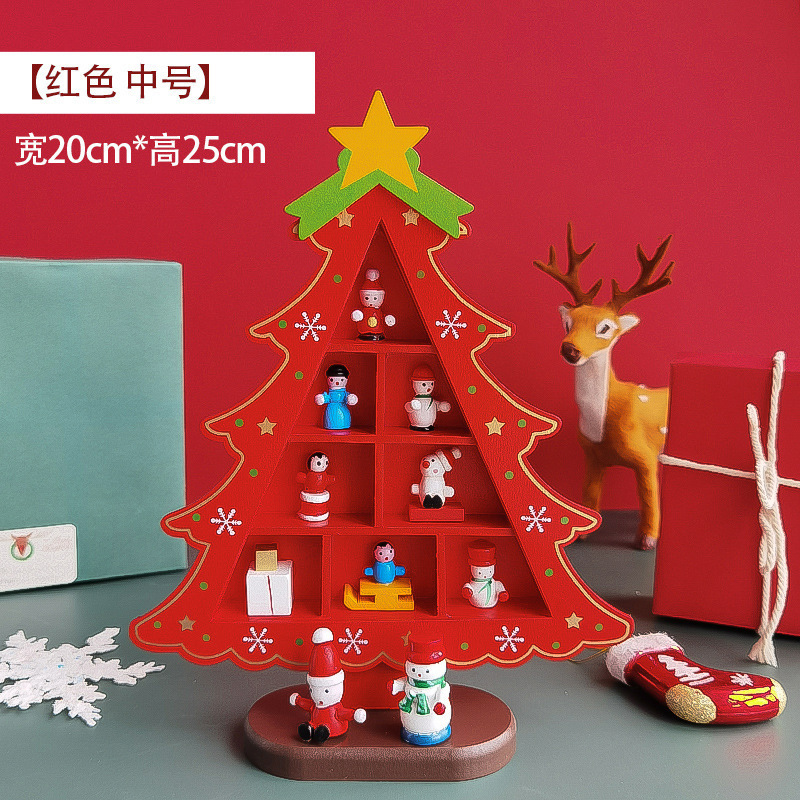 2025年クリスマスデコレーション 小型ミニツリーDIY立体インスタ風シーンレイアウト卓上飾り子供用家庭用|undefined