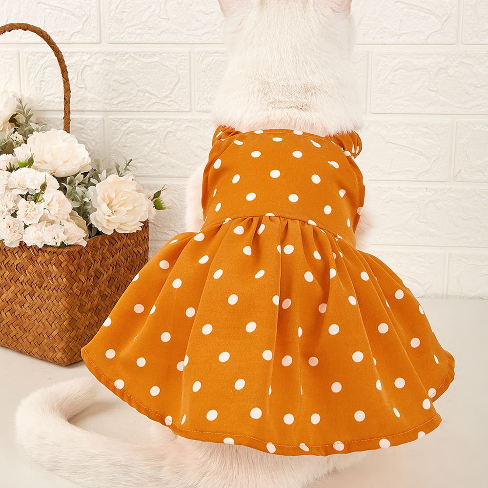 Cute Polyester Round Dots Pet Clothing display picture 2