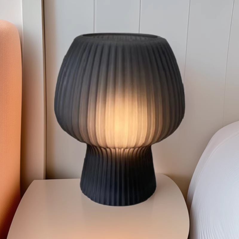 Vintage estilo coreano ins niña tulipán decoración lámpara de mesa atmósfera vidrio dormitorio linda lámpara de noche