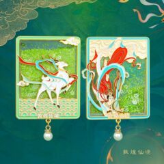 【甘肃】文创甘肃兰州敦煌博物馆特色质金属流沙冰箱贴旅游纪念品