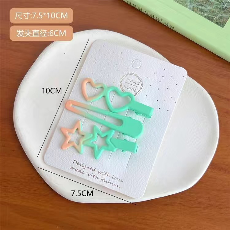 5063#3 Pentagram-Green Pink