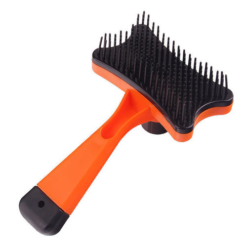 T pet comb, dog self-cleaning comb, one-click dehairing comb, cat comb, massage plastic beauty brush for pets