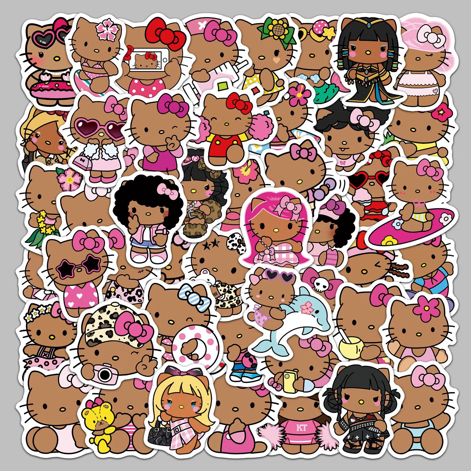 Hello Kitty, наклейка, ноутбук