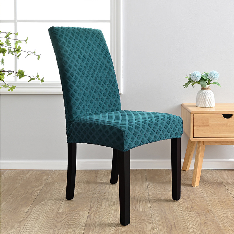 Fabricantes personalizados jacquard diamante elástico todo incluido cubierta de silla cubierta de comedor general cubierta de silla cubierta de comedor transfronteriza cubierta de silla