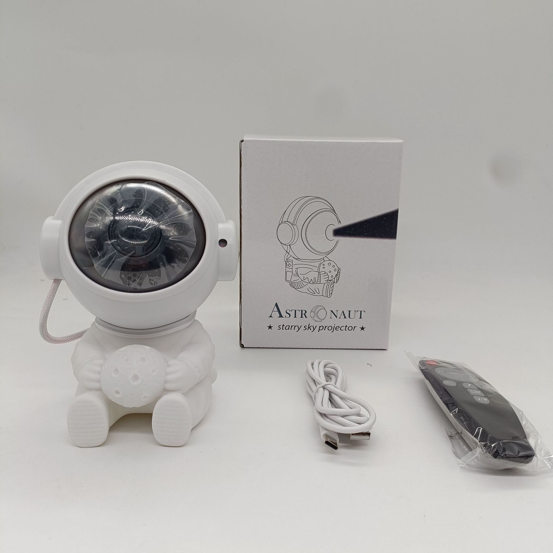 Astronauta cielo estrellado lámpara de proyección astronauta faro robot proyector noche luz etapa luz estrella