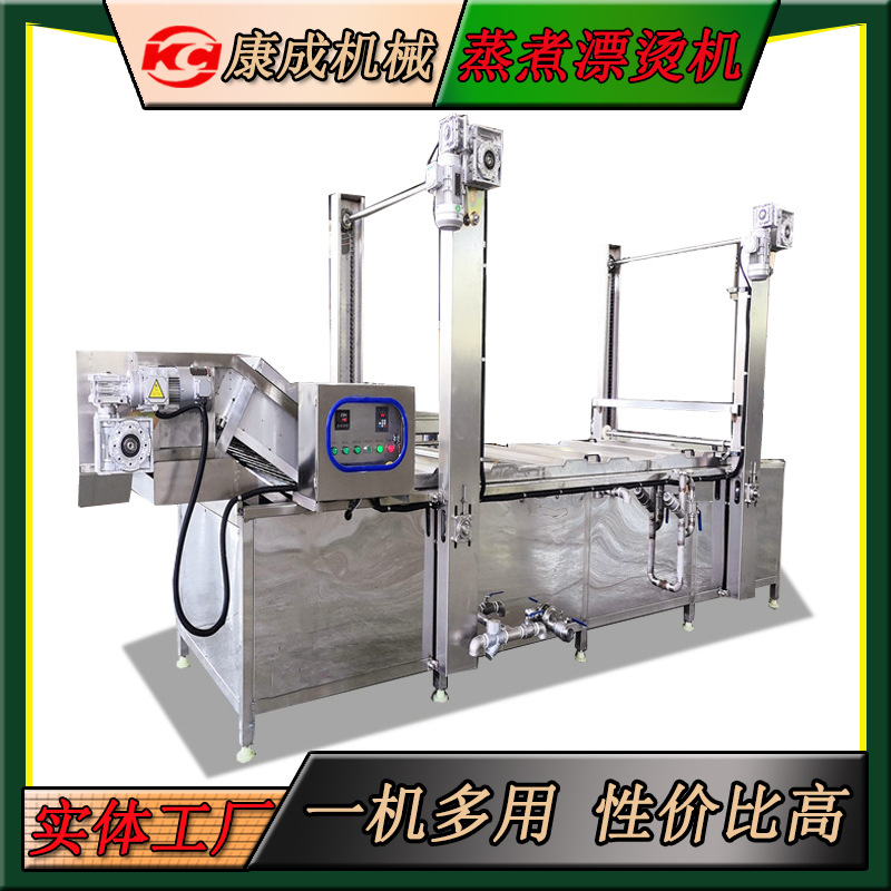 全国包邮蒲公英预煮漂烫机 食用百合杀青机 隧道式洋葱清洗漂烫机
