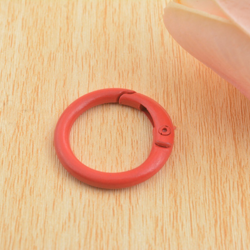 ホット販売 DIY ジュエリーアクセサリー 33 ミリメートルスプリングバックルスプリングコイル合金ペイントカラーカードリングキー材料卸売|undefined