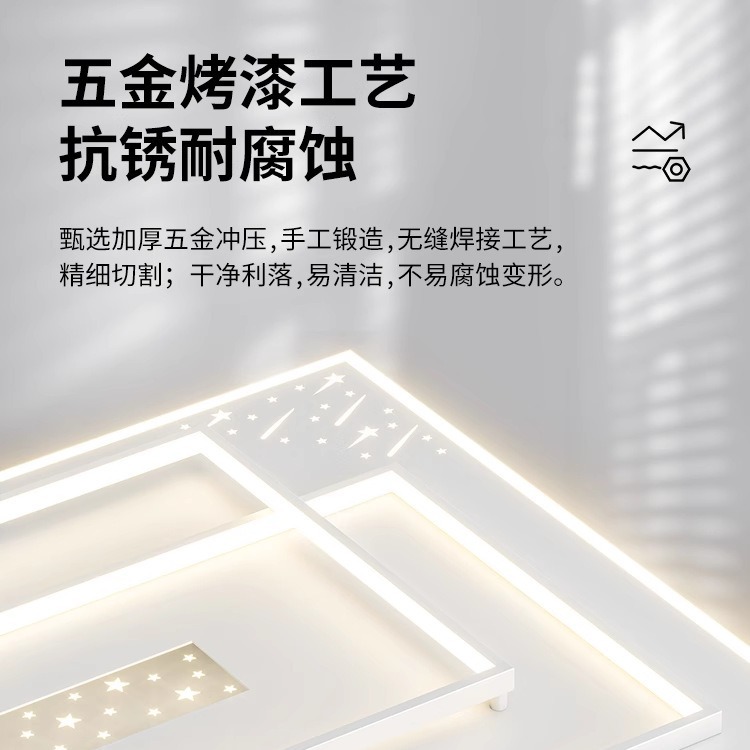 Lámpara de techo sencilla para sala de estar, estilo de alta gama para el vestíbulo, nuevos accesorios de iluminación modernos para dormitorio 2025, juego completo para toda la casa.