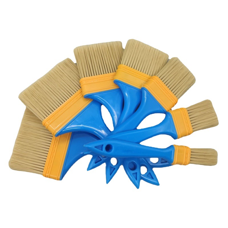 Cepillo de pintura al por mayor mango de plástico plantación de cabello cepillo de pintura a base de agua afilado cepillo de lana de nylon cepillo de recubrimiento de pegamento