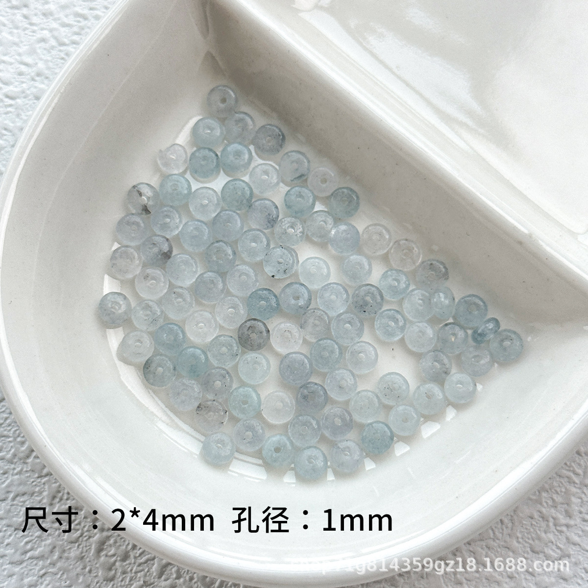 Nuevo ábaco natural chino diafragma plano perlas separadoras de perlas dispersas diy accesorios de joyería de perlas accesorios de material